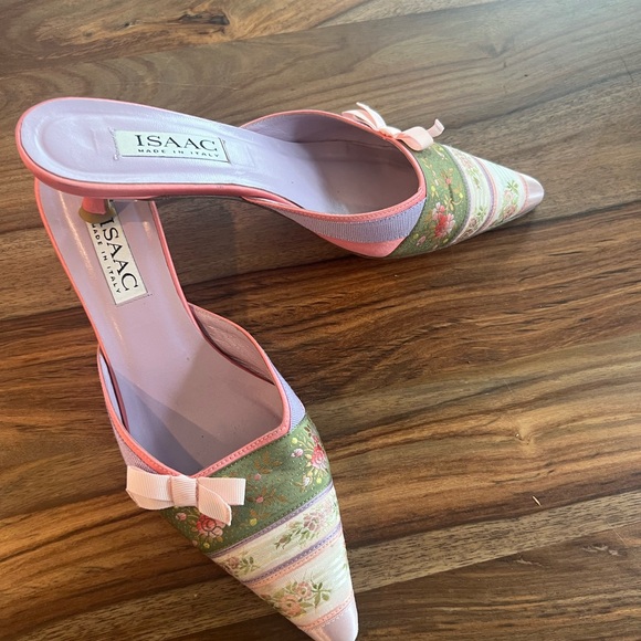 Pink bow Isaac kitten heal pump slides- shoes - Picture 2 of 4